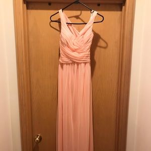 Floor Length Peach/Light Pink Gown